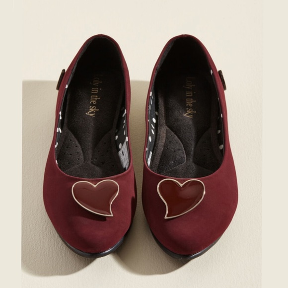 loly in the sky Shoes - ModCloth Loly in the Sky Everyday Amour Flat Shoes
